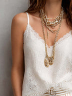 Retro Lace Camisole Tank Top