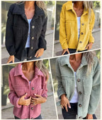 Lorna – Cozy Button Front Jacket